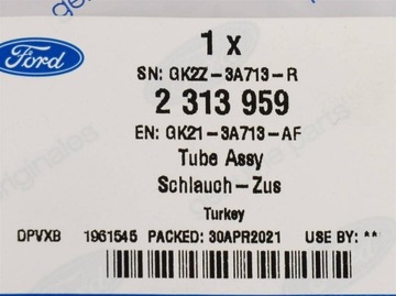 фото thumb №9, Шланг усилителя transit 16- custom 16-powrót_ 2313959 _ gk21-3a713-af