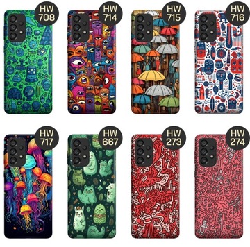 ETUI DO SAMSUNG GALAXY A33 5G WZORY DOODLE ZWIERZĘTA POTWORY RYSUNKI CASE