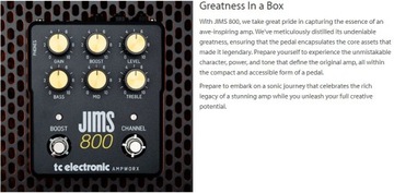 Гитарный предусилитель Jims 800 TC Electronic