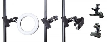 SET 5in1 VIDO TRIPOD кольцевой держатель для телефона с лампой