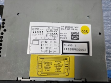 фото thumb №2, Vw passat b7 golf vii дисплей cd радио rdc510 3c8035190c