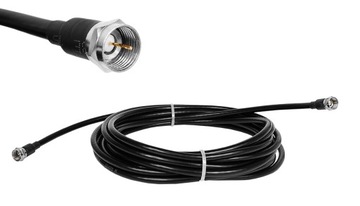 Gotowy kabel antenowy IAPT przewód RG-59 wtyk F / wtyk F 7m
