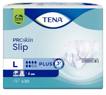 Подгузники TENA Slip Plus на липучке для пожилых людей L 30 шт.