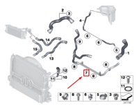 Пабтрубок  бака жидкость охлаждающий двигателя bmw x1 e84 17127639029 7639029 oem с Разборки, фото thumb