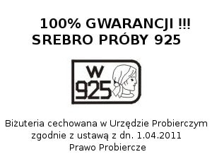 Srebrna Bransoletka Czerwone Jabłuszko na Sznurku