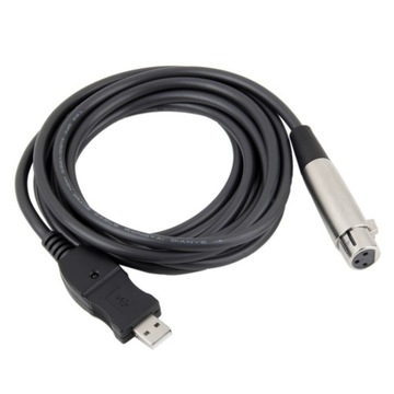 Микрофонный кабель USB — XLR длиной 3 метра XLR — звуковая карта USB