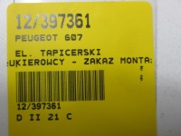 фото thumb №7, Peugeot 607 подушка безпеки водія подушка повітряна 96294407zn