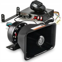 Сирена megafon клаксон 200w 9 tonów сигнал policja straż głośna 12/24v Киев, фото thumb