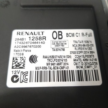 фото thumb №4, Модуль bcm renault megane iv 1.5 dci 284b11258r