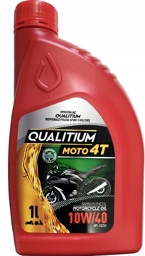 ОРИГИНАЛЬНЫЙ ПОЛЬСКИЙ МАСЛО QUALITIUM 10W40 MOTO 4T 1L