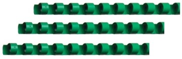 Grzbiety do bindowania do 65k 10mm/100 zielone