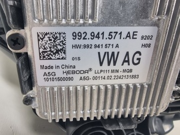фото thumb №12, Vw t6 t6.1 рестайлінг 7l лампа ліва перед передня повний led 7l1941773a