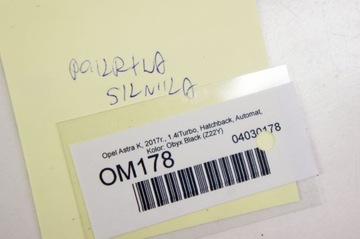 фото thumb №6, Om178 opel astra k v 1.4i захист кришка двигуна