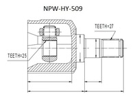 фото thumb №13, Шарнир внутренний hyundai sonata ef 2.0,2.4,2.5,2,7 /mtm/ 98-04 l/p, sonat