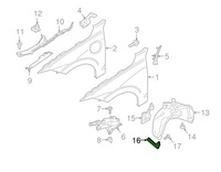 фото thumb №6, Volvo xc60 ii брызговик правый перед 32392707