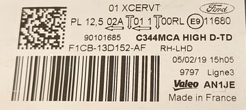 фото thumb №9, Ford c-max ii рестайлинг 15-19 лампа bi-xenon правая комплектная f1cb-13d152-af
