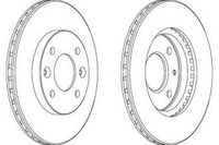 фото thumb №1, Ferodo гальмівні диски гальмівні 2szt nissan kubistar renau