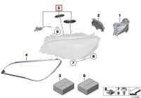 фото thumb №10, Bmw 7 f01 набор ремонтный защита фара передний правого 63117225300