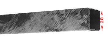 Karnisz kwadro metalowy poj. 550 cm bez żabek 7 kolorów 5,5 m kwadratowy