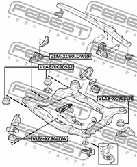 фото thumb №2, Подушки безопасности двигателя febest vlm-xc90lowrh