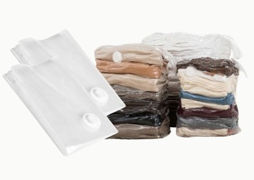 Worki próżniowe na ubrania odzież pościel Zestaw 15 SZT + GRATIS wieszaki