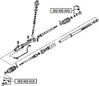 фото thumb №15, Наконечник тяга kierowniczeg mazda 6 gg 02-07 левая