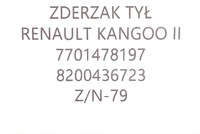 фото thumb №10, Новий оригінальний бампер задня renault kangoo ii 2007- 8200436723