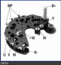 Купить Диодный мост выпрямительный генератора 32a, фото thumb