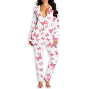 ПИЖАМА ЖЕНСКАЯ с открывающимся клапаном BODY BUTTERFLYS 212 XL