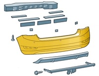 фото thumb №16, Skoda оригінальний номер оригінальні обшивка бампера fabia 2015 -