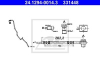 фото thumb №2, Шланг гальмівний лівий зад seat ibiza iv 1.4 1.6 1.9