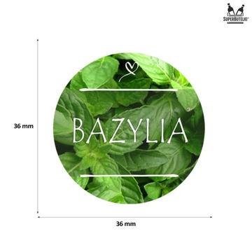 24 sztuk PRZYPRAW zioła ZESTAW 24x SŁOICZKI szklane 120 ml + ETYKIETY NAZWY