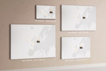 Ozdobna Tablica Na Pomysły 120x80 Mapa Europy