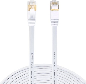 KABEL SIECIOWY LAN ETHERNET PŁASKI RJ45 CAT7 2m