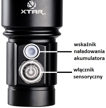 XTAR D26 WHALE Полный набор фонарей для дайвинга 1100 лм LED COLD + аккумулятор