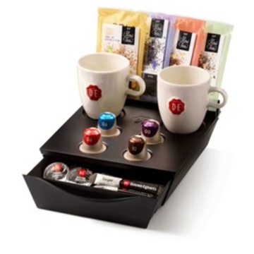 Ekspres do kawy L'Or LOR Mini z półeczką na kapsułki Nespresso Belmio 1200W