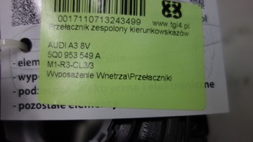 фото thumb №6, Audi a3 8v подрулевые рычаги лента сматыватель 5q0953549a