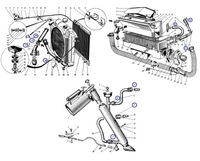 фото thumb №9, Труби i хомути радіатора обігрівача pogrzewacza двигуна m20 gaz 69 wąż шланги