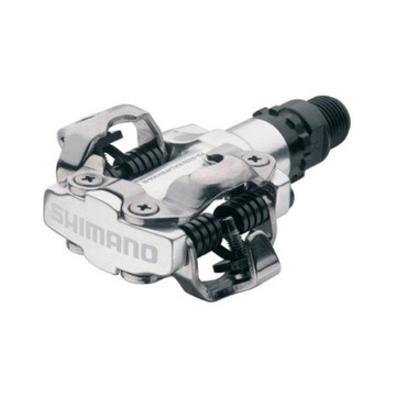 Серебряные педали Shimano SPD PD-M520 + шипы BOX PL