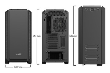 молчи, жилье! Silent Base 601 Midi Tower с черным окном