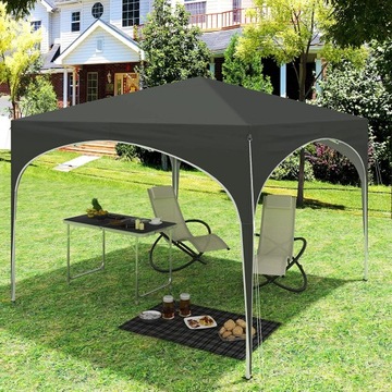 САДОВЫЙ ПАВИЛЬОН UV 50 Pop-Up PE серый 3x3x2,5