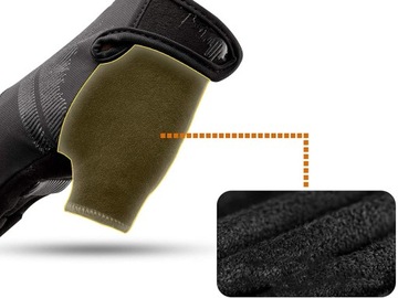 ROCKBROS WYTRZYMAŁE RĘKAWICZKI ROWEROWE KOLARSKIE ODBLASKI SPORTOWE GLOVES