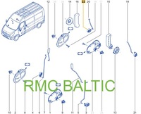 фото thumb №16, Nowa оригинальный номер рычаг клипса замка дверь opel movano b ii nissan nv400 8200776737