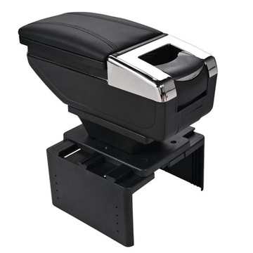 фото thumb №6, Подлокотник автомобильный ze бардачком экокожа универсальный чёрный