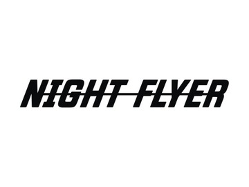 Naklejka NIGHT FLYER na tira ciężarówkę busa szybę *KOLORY *55cm *Bez Tła