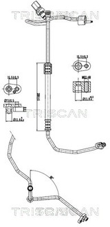 фото thumb №1, Шланг кондиционера 9010 29031 triscan vw