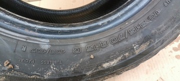 1x ЛЕТНЯЯ ШИНА 215/70/15C 15C UNIROYAL 7MM