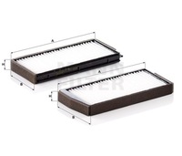 фото thumb №1, Cu24000-2 mann фільтр фільтр салонний