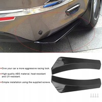 фото thumb №7, 2 szt. блестящий чёрный бампер диффузор splitte