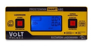 ŁADOWARKA DO AKUMULATORA 6V 12V 24V 15A A80